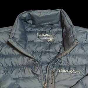 Eddie Bauer Packable Down Jacket Mens Quilted Full Zip
